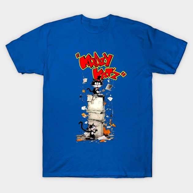 Krazy Kat from the Comics Cover T-Shirt by enyeniarts